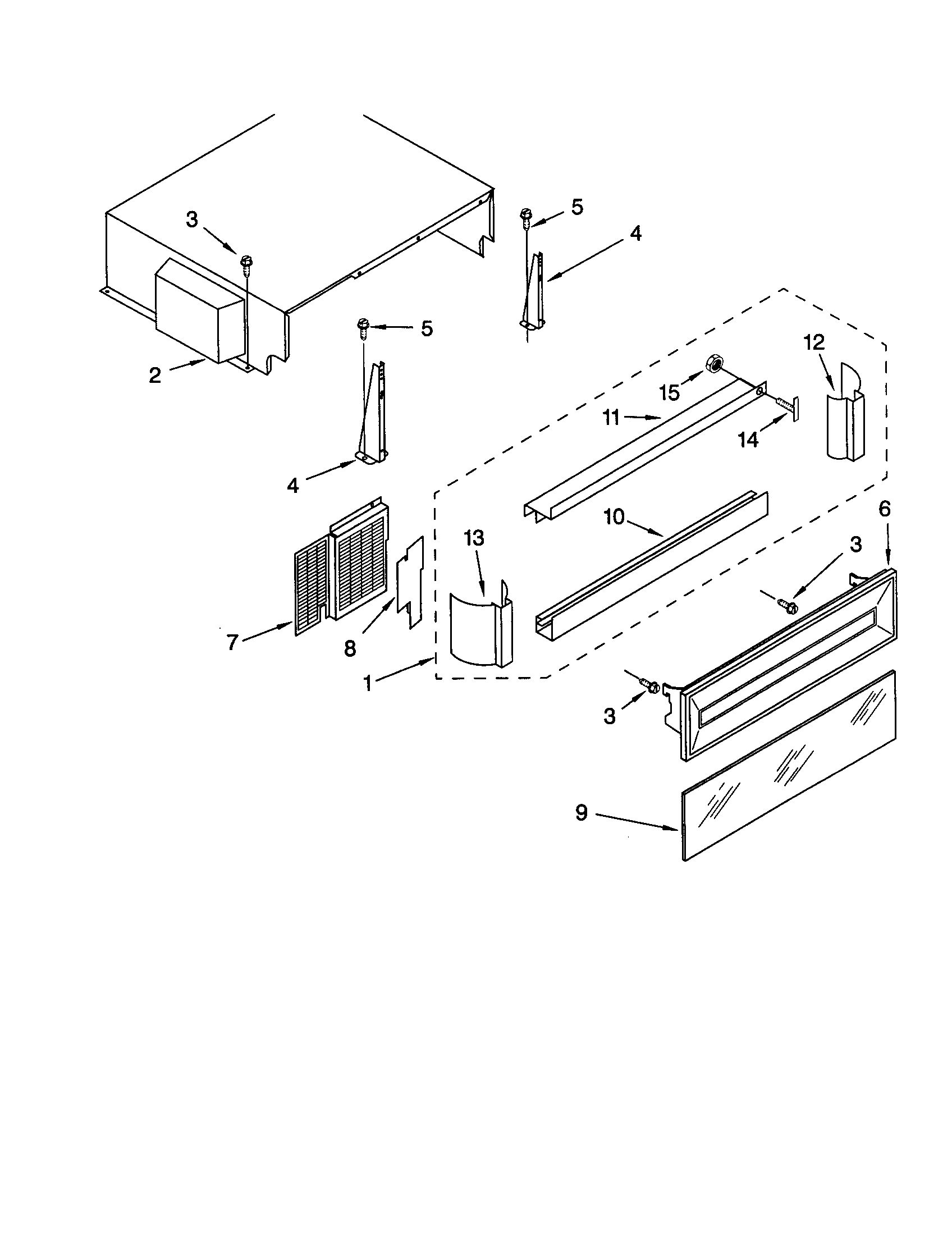 TOP GRILLE AND UNIT