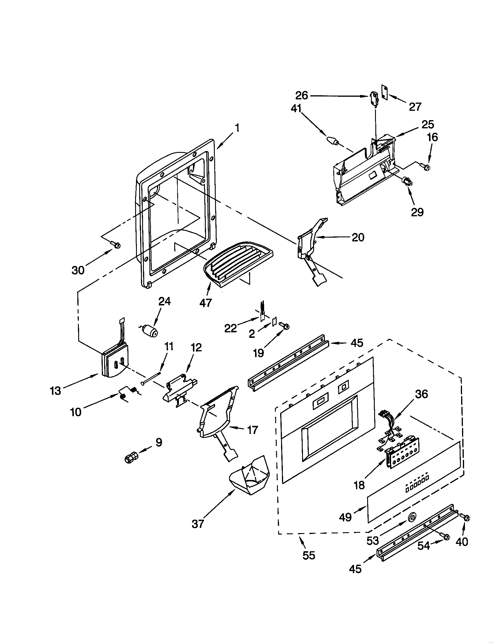 DISPENSER FRONT