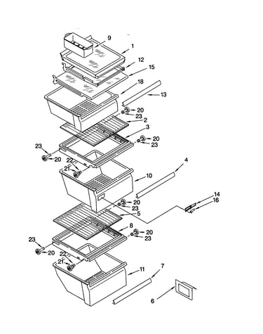Refrigerator shelf