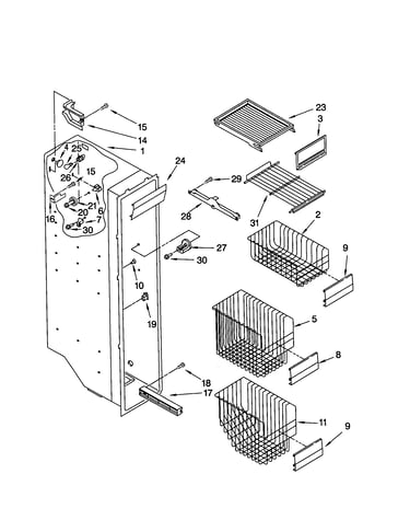 Freezer liner