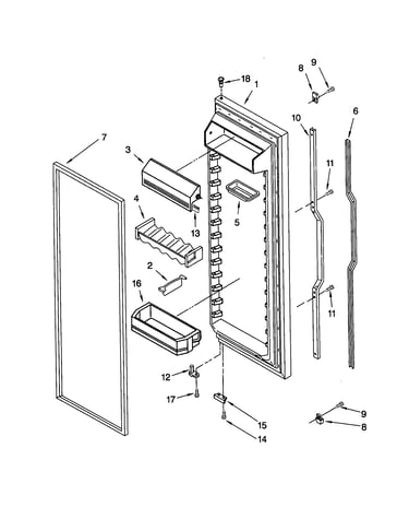 Refrigerator door