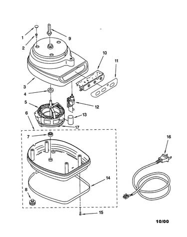 Motor and housing