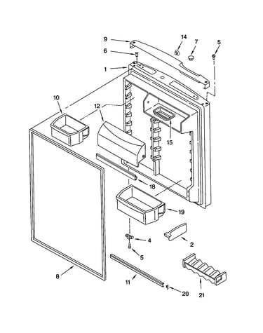 Refrigerator door