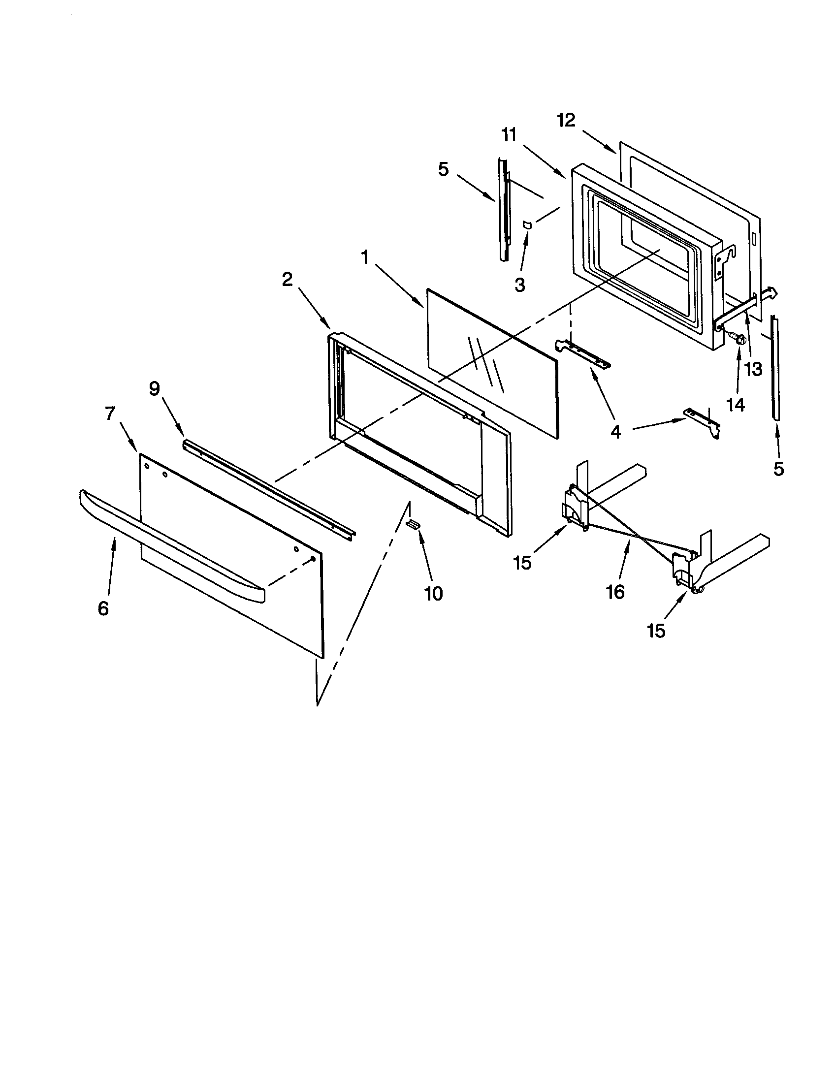 Microwave door