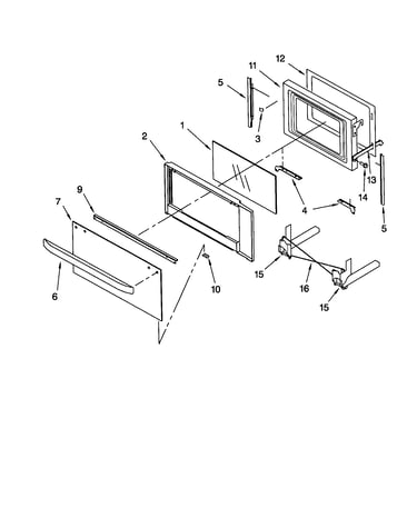 Microwave door