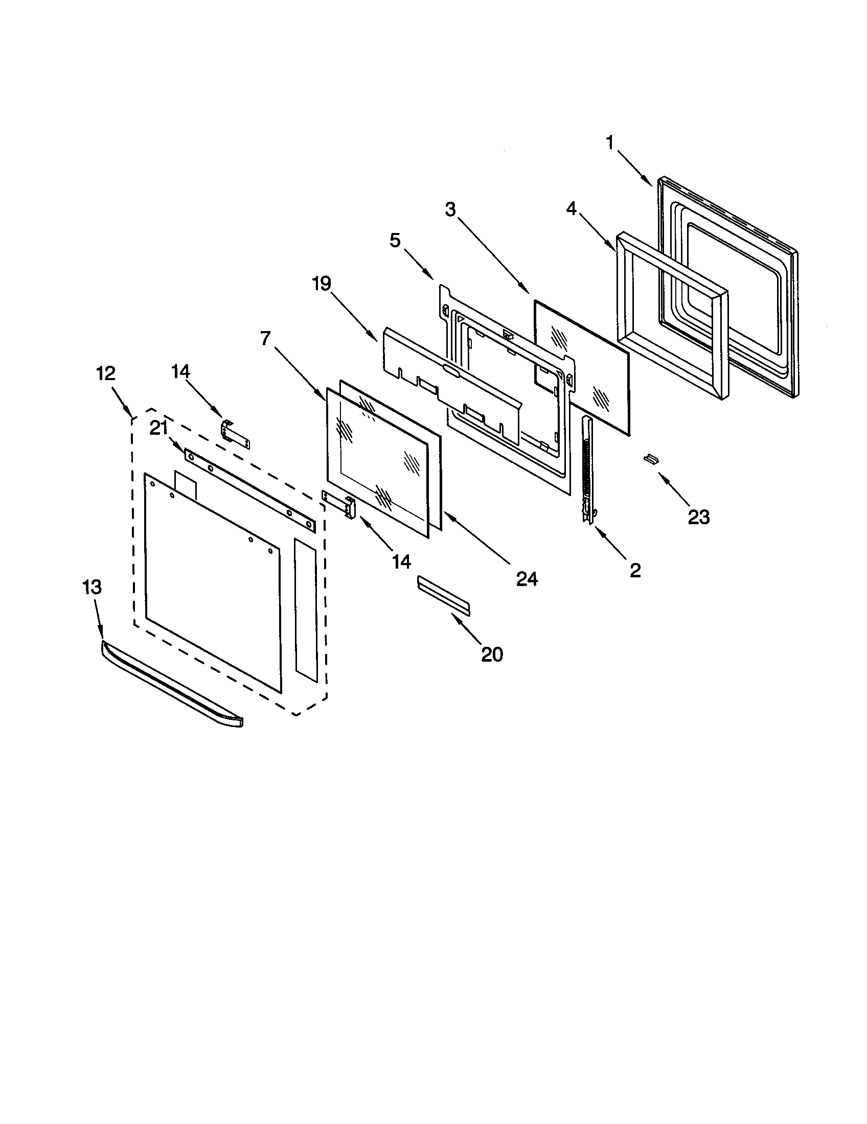 Oven door