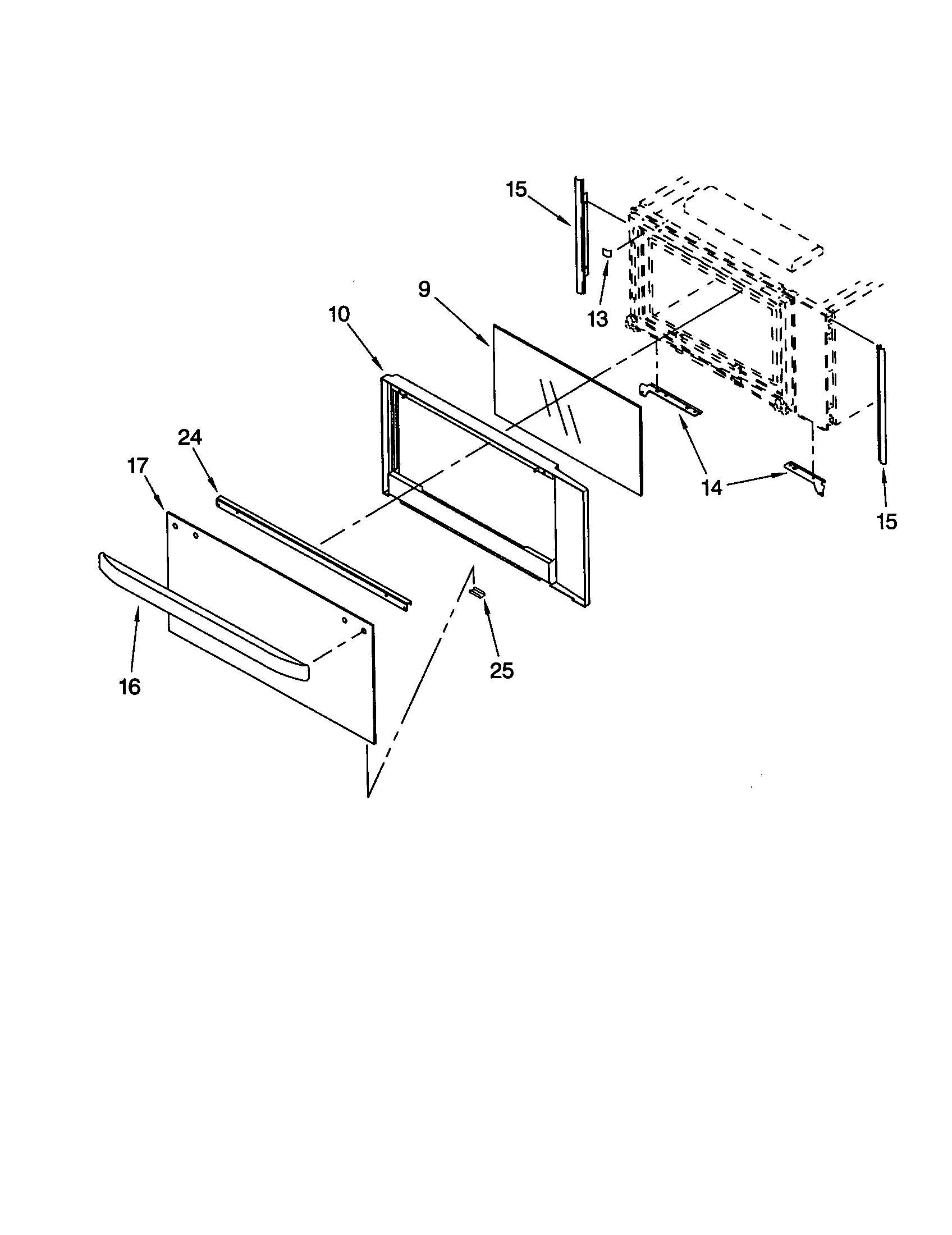 MICROWAVE DOOR