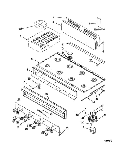 Cooktop/burner/grate