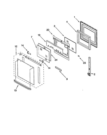 Oven door