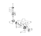 Kenmore 11020936993 brake/clutch/gearcase/motor/pump diagram