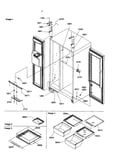 Refrigerator/freezer lights/hinges