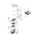 Amana SPD26VL-P1315210WL freezer shelves and lights diagram