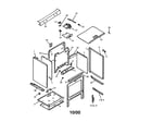 Amana AGS780WW-P1168601NW cabinet assembly diagram