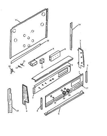 Backguard for ags750