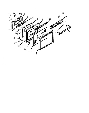 Oven door assembly