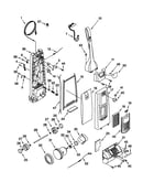 Dust compartment and motor