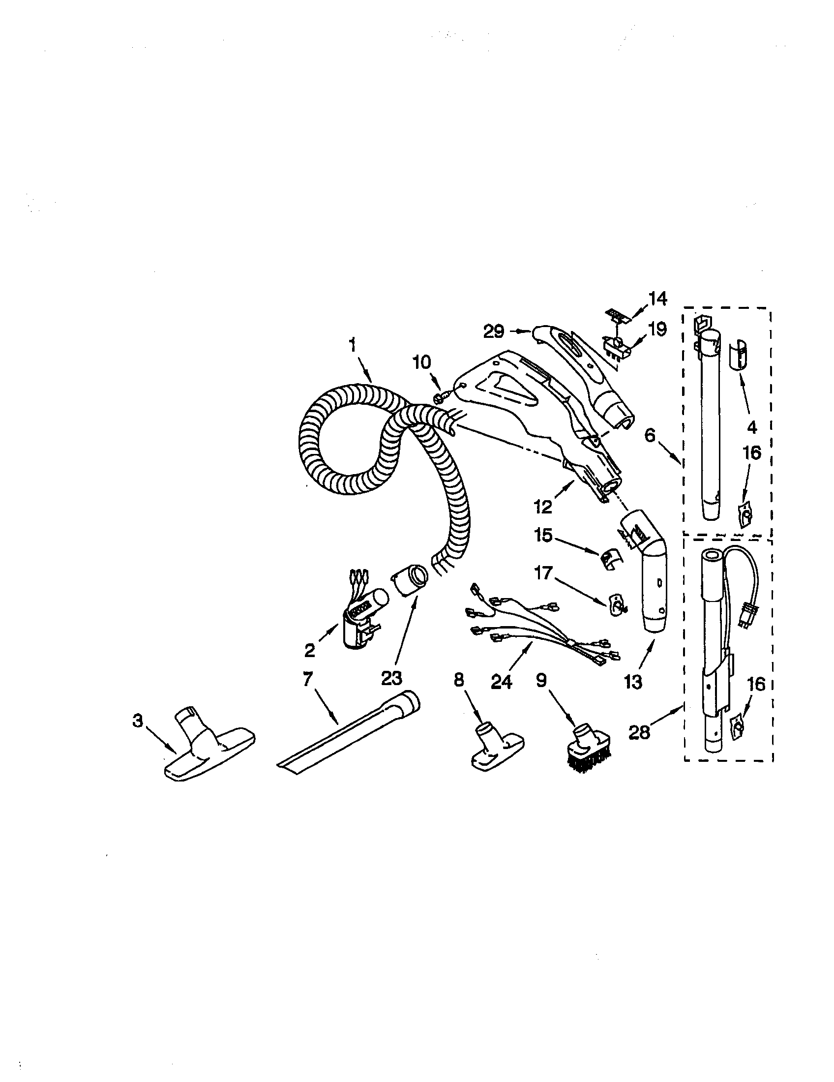 Hose and attachments
