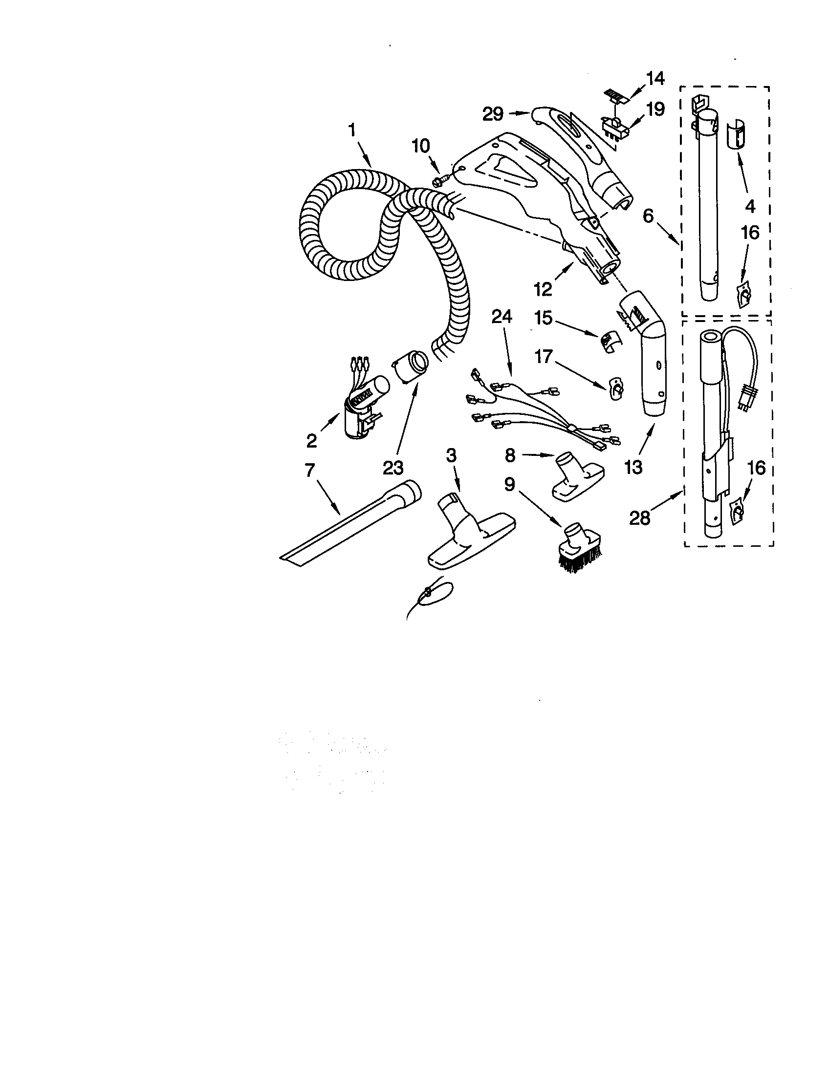 Hose and attachments