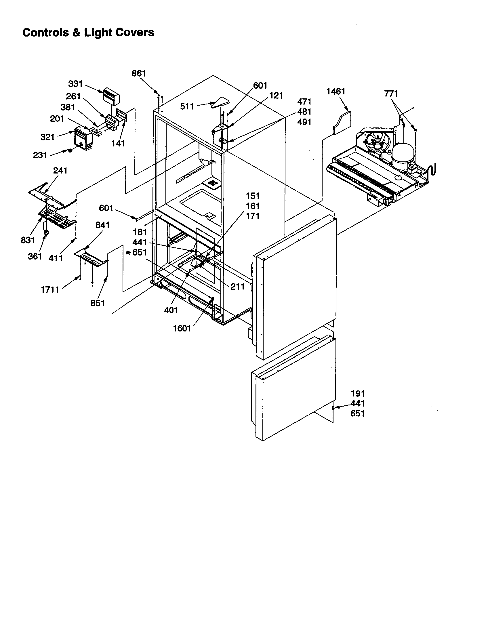 CONTROLS AND LIGHT COVERS