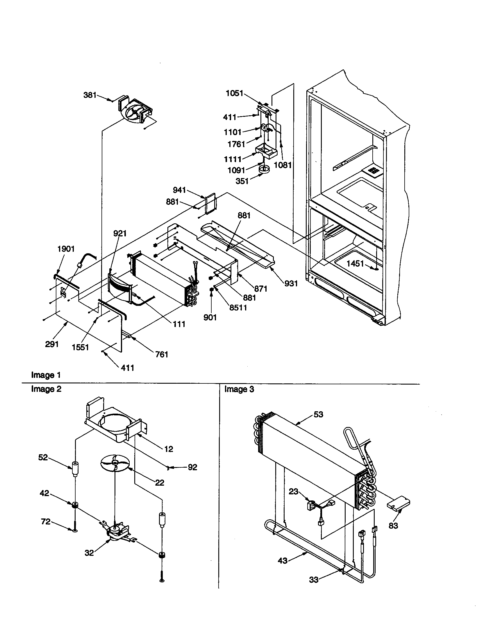 EVAPORATOR/FREEZER CONTROL ASSEMBLY