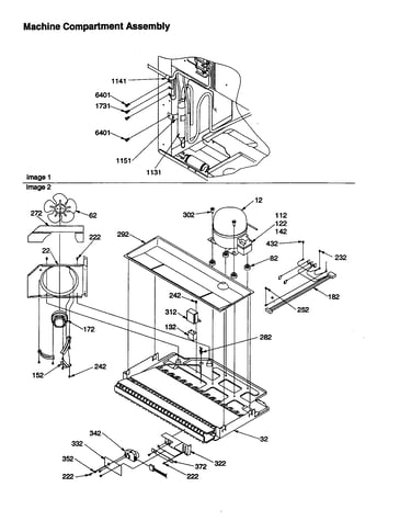 Machine compartment assembly