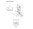 Amana BG21VW-P1325001WW insulation and roller assembly diagram
