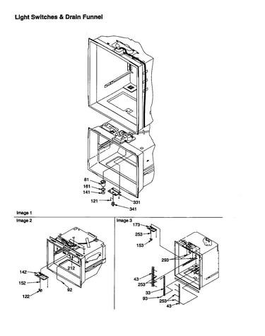 Light switches and drain funnel