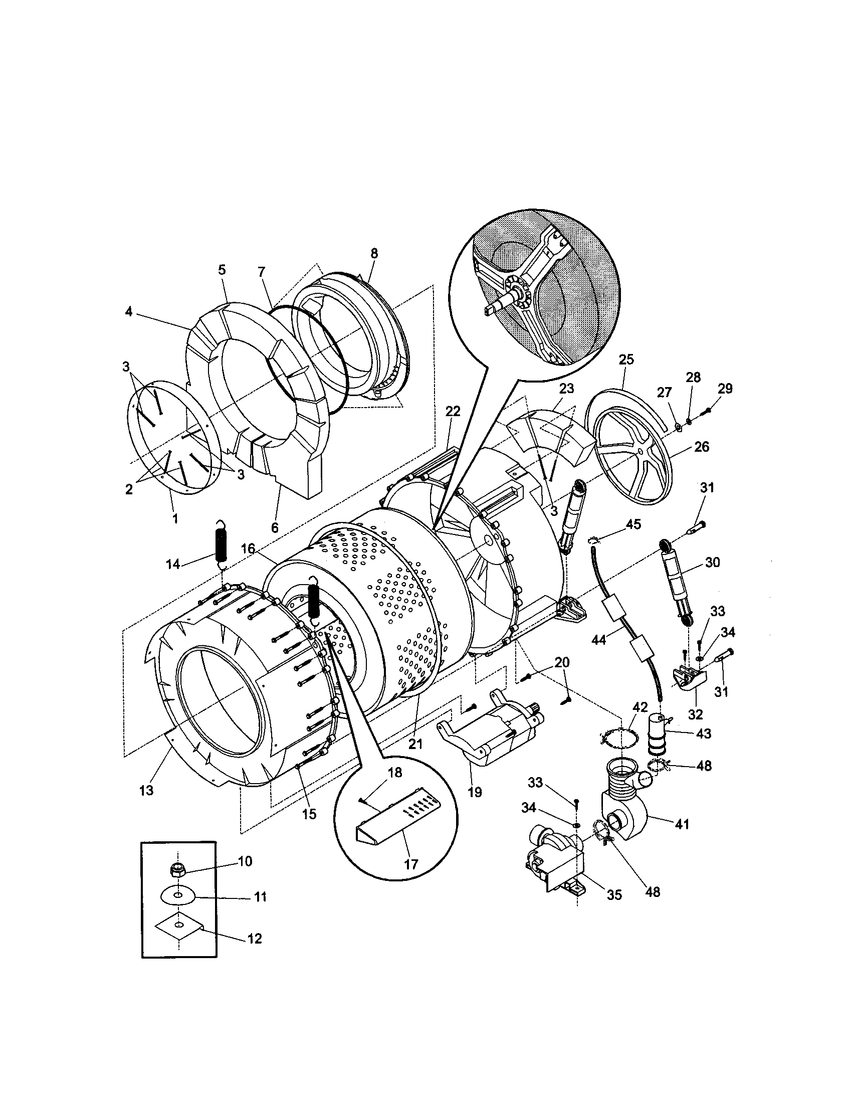 Drum/motor