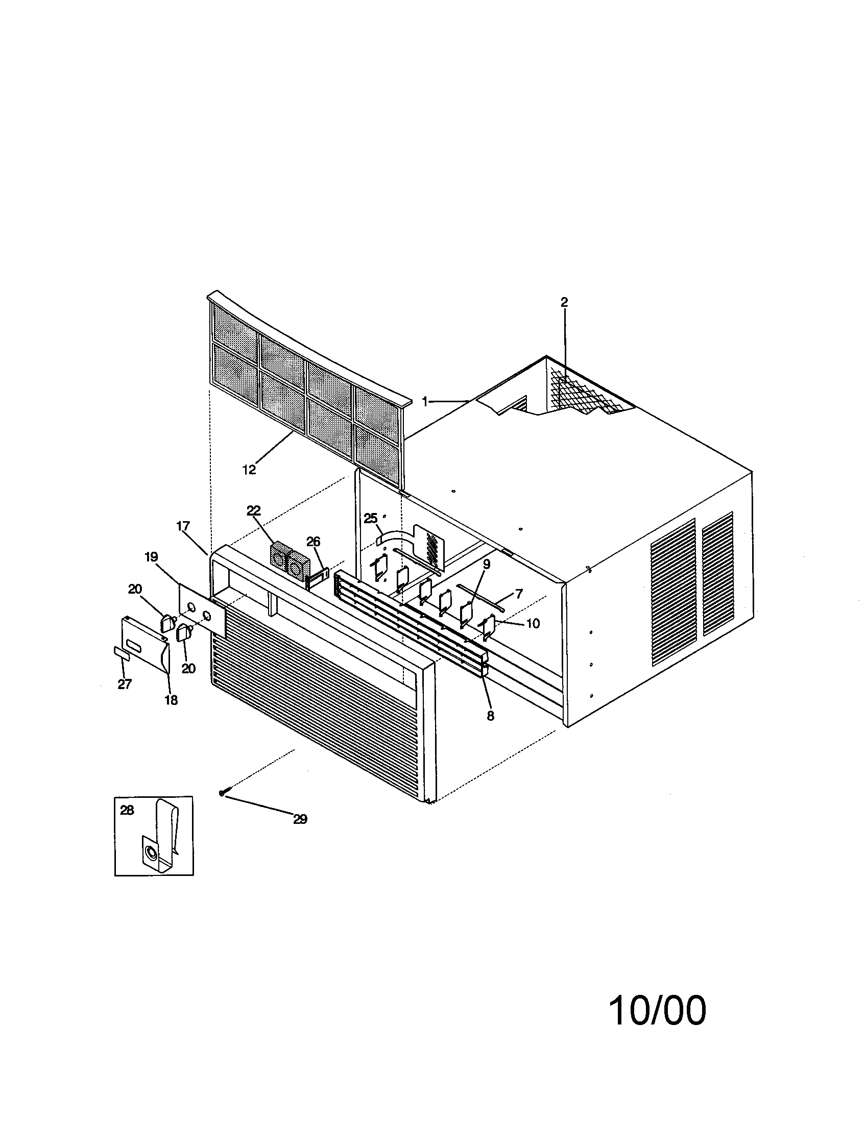 Cabinet front and wrapper