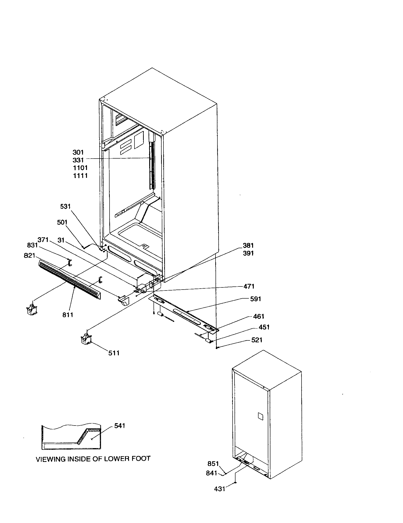 LADDERS AND LOWER COMPARTMENT