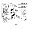 Sharp CD-BA120 tabletop diagram