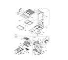 Amana DRT2102AC-PDRT2102AC0 interior cabinets/drain block diagram