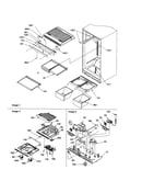 Interior cabinets/drain block