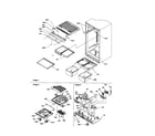 Amana DRT1802AC-PDRT1802AC0 interior cabinet/drain block diagram