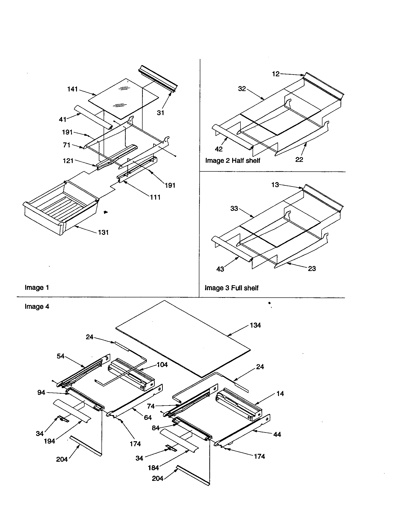 Shelving and crisper frame assembly