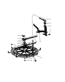 Upper wash/rinse unit