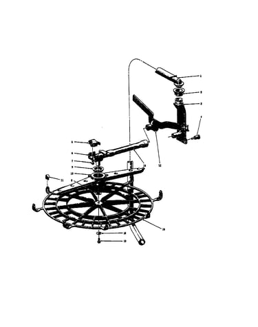 Upper wash/rinse unit