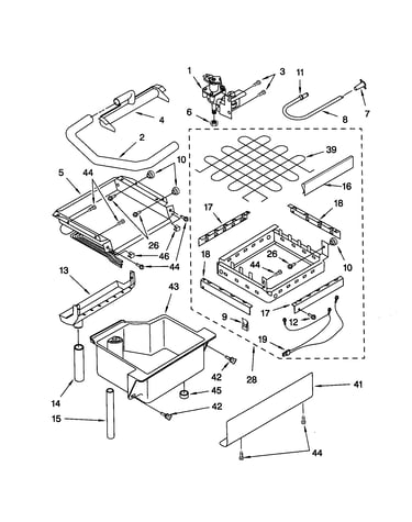 Evaporator/ice cutter grid