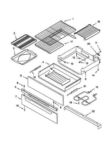 Warming drawer and broiler