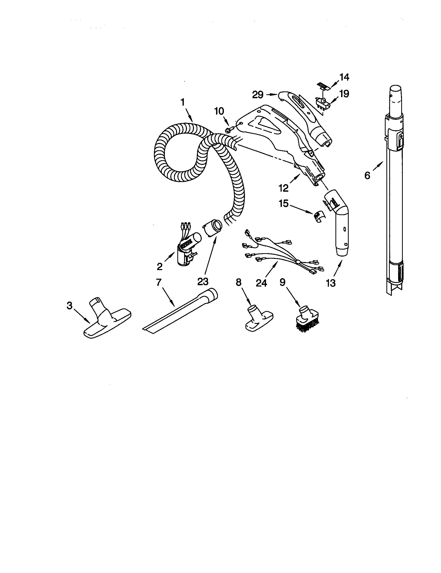 HOSE AND ATTACHMENTS