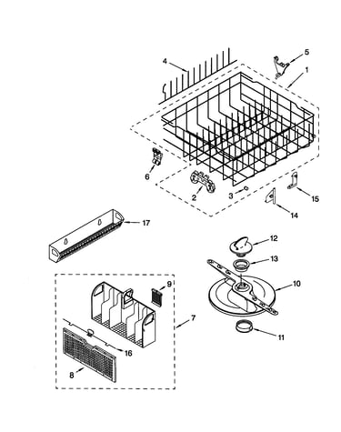 Lower dishrack