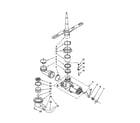 Whirlpool DU811DWGU1 pump and spray arm diagram