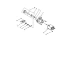 Whirlpool DU811DWGU1 pump and motor diagram