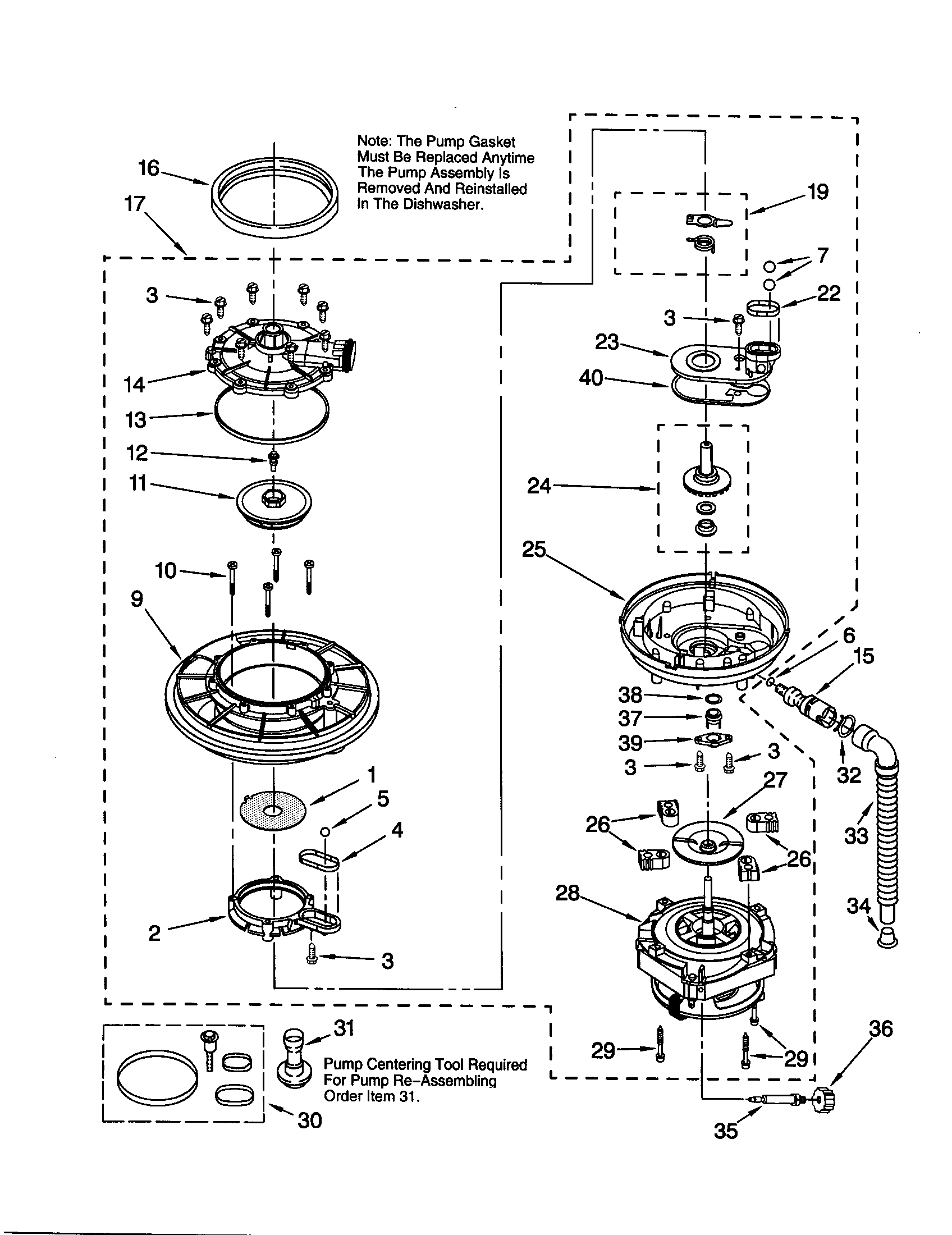 Pump and motor