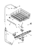 Upper dishrack and water feed