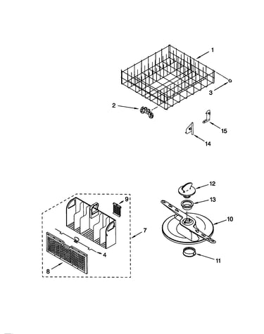 Lower dishrack