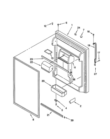 Refrigerator door