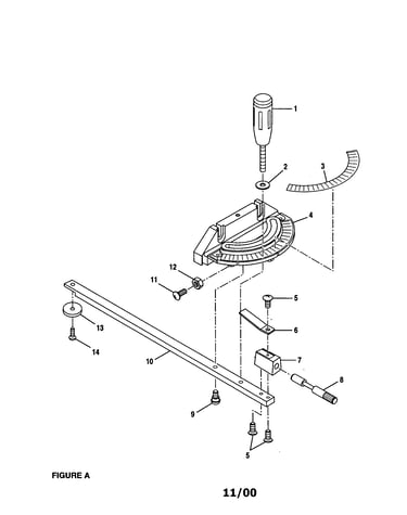 Miter gauge assembly