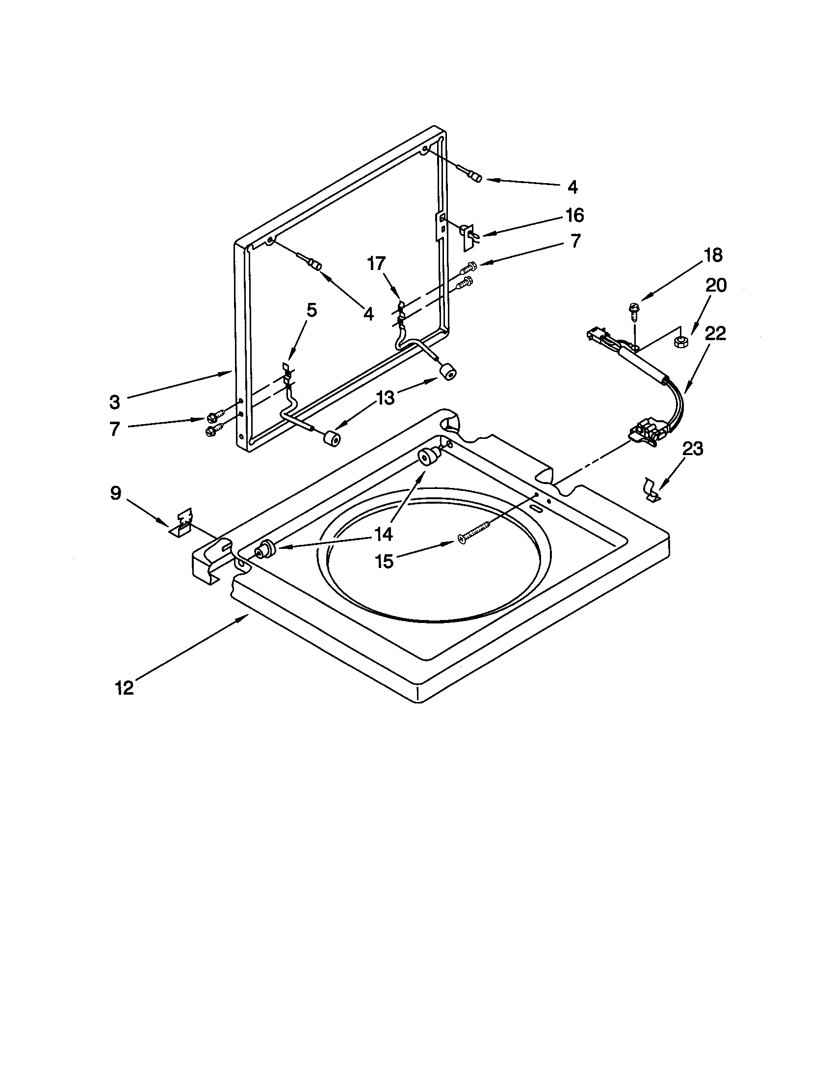 Washer top and lid