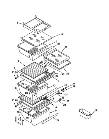 Refrigerator shelf
